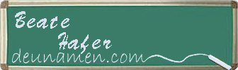 Beate Hafer Visitenkarte